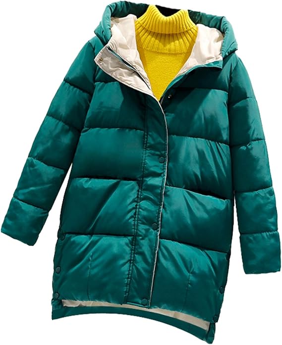 Amazon 防寒 スリム ダウンコート レディース ダウンジャケット 綿 ロング丈 フード付き 軽量 厚手コート シンプル 無地 大きいサイズ 冬 アウター 秋冬 大きいサイズ エレガント ジャケット ふわふわ ポケット付き 便利 コート ジャケット 通販