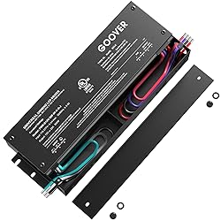 GOOVER 300W Dimmable LED Driver, 12V Triac Dimmable