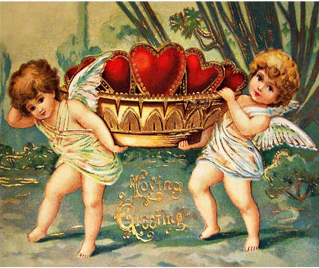 5D DIY Diamond Painting Kit,Full Diamond Craft kit Rhinestone Arts Craft (Angel Child Love)