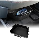 Mabett Under-Seat Storage Box for Ford 2022-2026 Maverick Manual Seat | Fit Front Row Manually Adjustable Seat Accessories, Not fit Power Seat, Durable ABS Material, Hidden Extra Storage