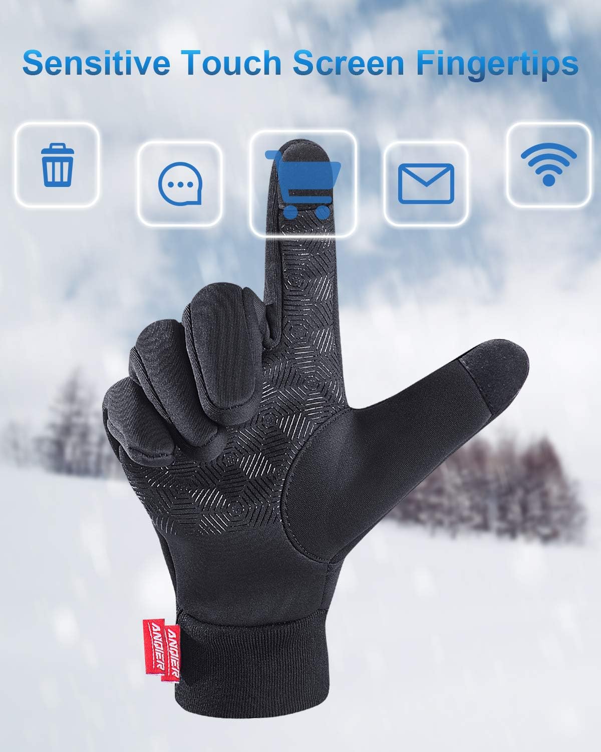 womens winter running gloves