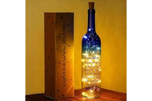 Umigy Christmas Best Friendships Gifts for Women Wine Bottle Lights with Cork for Friend Gifts Light up Lamp Decor LED Glass Waterproof Cork Decor for Christmas Home Birthday Party Holiday Decoration