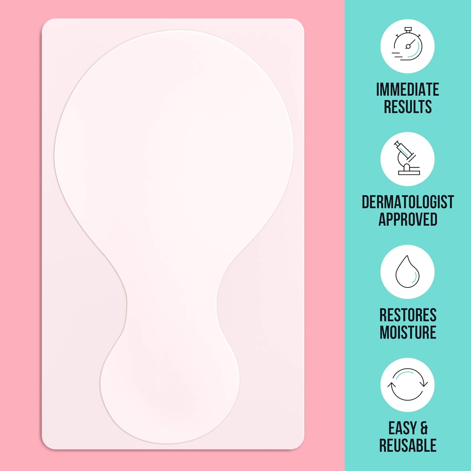 Sio Beauty SkinPad Silicone Chest Anti-Wrinkle Patches (2 Weeks Supply) - Reusable Overnight Smoothing Decollette Pad - Anti-Aging Patch For Neck & Cleavage: Beauty