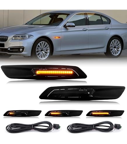 DEPO Smoke 4Piece Front+Rear Bumper Side Marker Light For 84-91