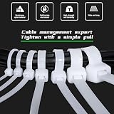 ABSupus 100Pcs Heavy Duty Cable Ties 600mm UV Resistant Nylon 66 view 2