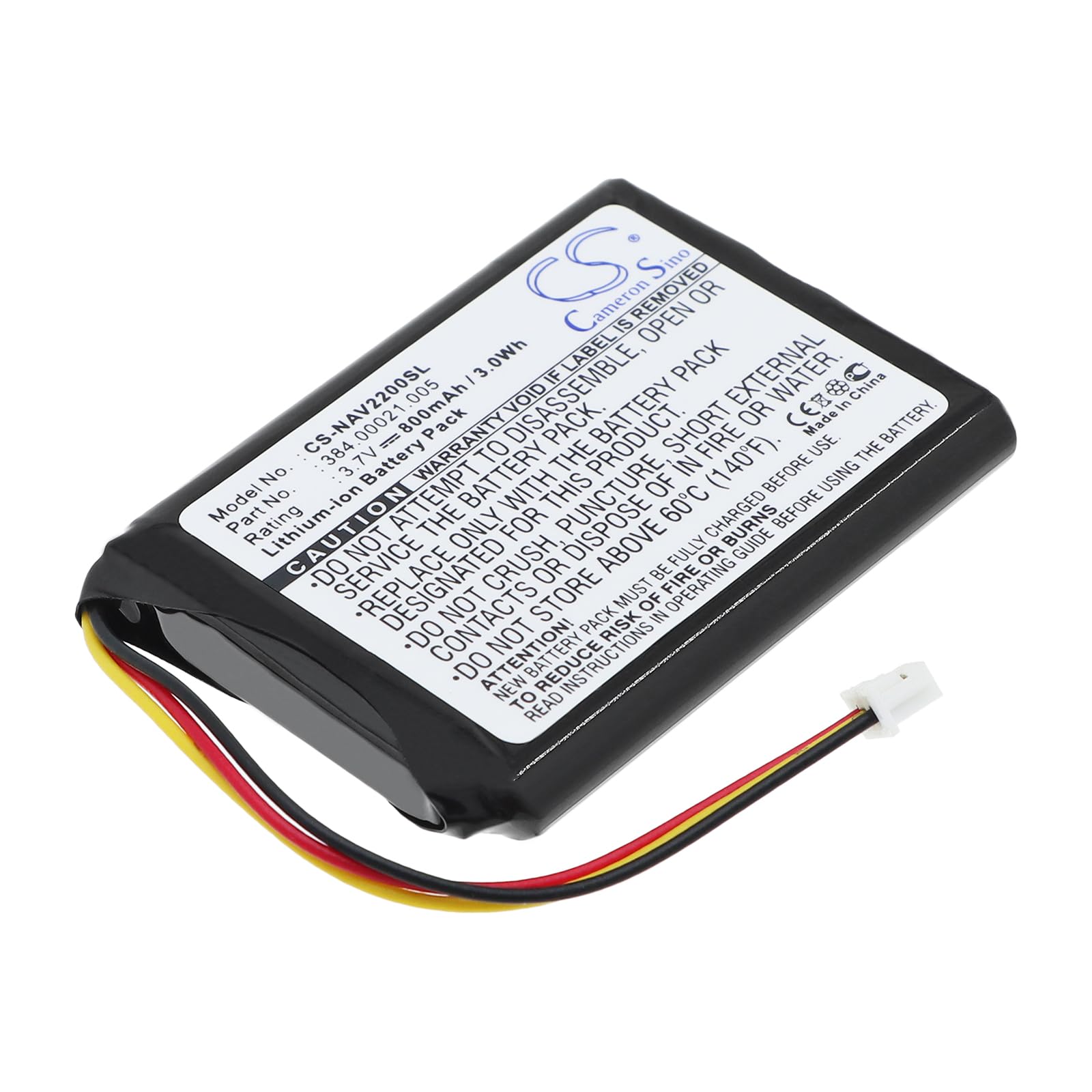 Battery GPS Navigon 2200, 2210, 2200T, Li-Polymer, 800 mAh