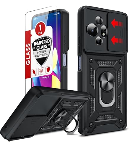 BMPNLSZ TPU Cover For Blackview Shark 9 HD Tempered Glass, Silicone Shell Bumper Protective Back Case - 9 Hardness Anti-Scratch Screen Protector For Blackview Shark 9 (6,67") - OYWD13