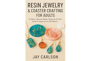 RESIN JEWELRY & COASTER DIY KIT FOR ADULTS : UV Resin, Silicone Molds, Pigments & Tools – Great for Beginners & Gift Makers