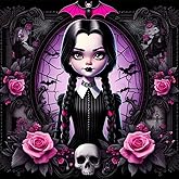 DAZZLEDOTS Diamond Art Kits for Adults, Cartoon Diamond Painting Kits for Beginner Halloween Round 5D Full Drill Diamond Dots Crafts for Home Wall Decor Gifts 14x14 Inch