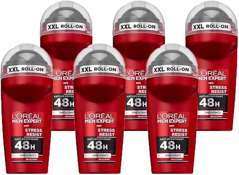 L'Oréal Men Expert 96H Stress Resist Anti-Perspirant Roll On Deodorant for Men