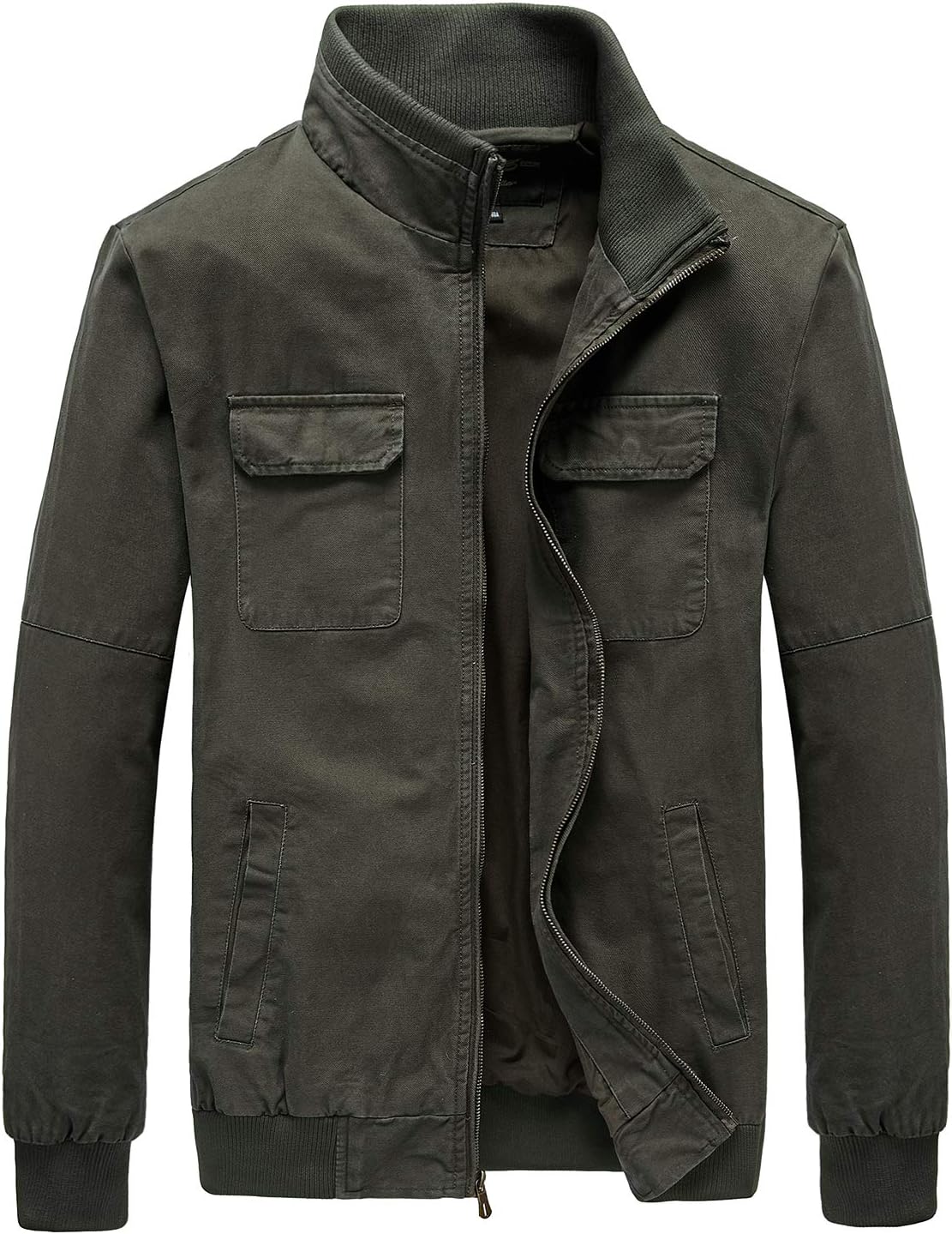 Heihuohua Men's Casual Military Jacket Cotton Field Jacket