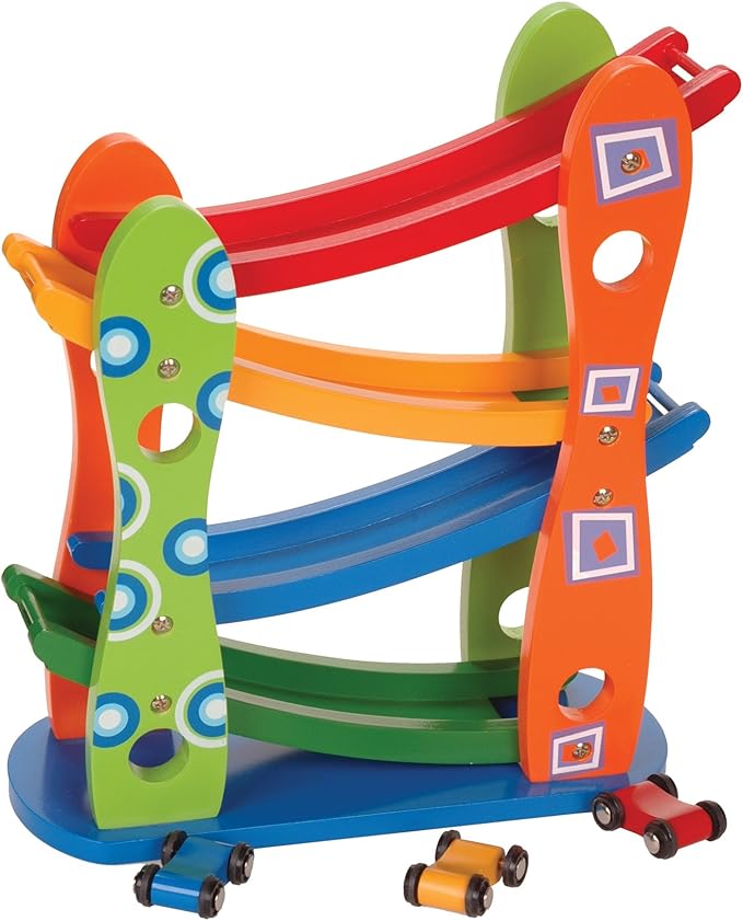 Leomark Wooden Zig Zag Cars Run Amazon.co.uk Toys & Games