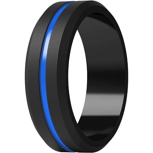 Thin Silicone Rings For Him ThunderFit Silicone Wedding Bands