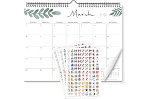 Calendarin Wall Calendar 2026-2027 for Canada, 22 Months from March 2026 to December 2027, 15x12 Inch Thick Paper, Perfect as