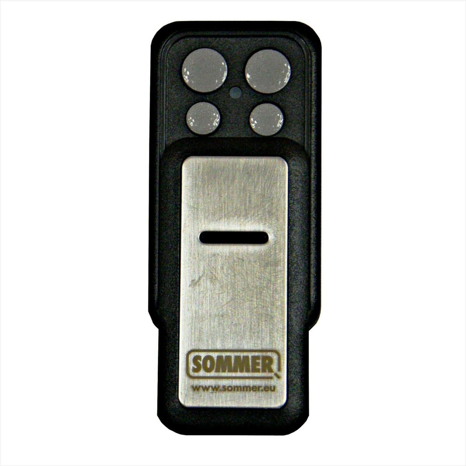 Sommer Cable Transmitter, S10305 Form 4 Command Slider, Stainless Steel, 55 x 30 x 14 mm, 868.8 MHz, VHF (FM), 140 m Range, 4 Commands