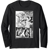Attack on Titan Eren Yeager Titan Transformation Manga Style Long Sleeve T-Shirt