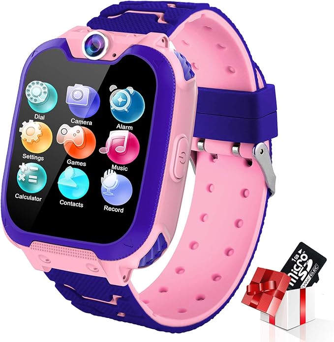 Kids Smart Watch for Boys Girls Touch Screen Smartwatches with Phone Call SOS Music Player