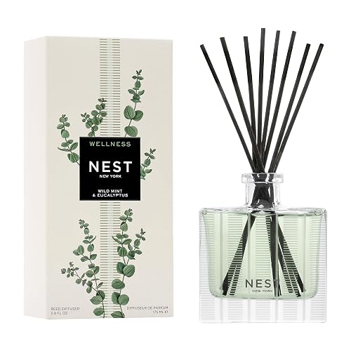 Nyx Reed Diffuser NEST New York Reed Diffuser, Wild Mint & Eucalyptus - 5.9 fl oz ...