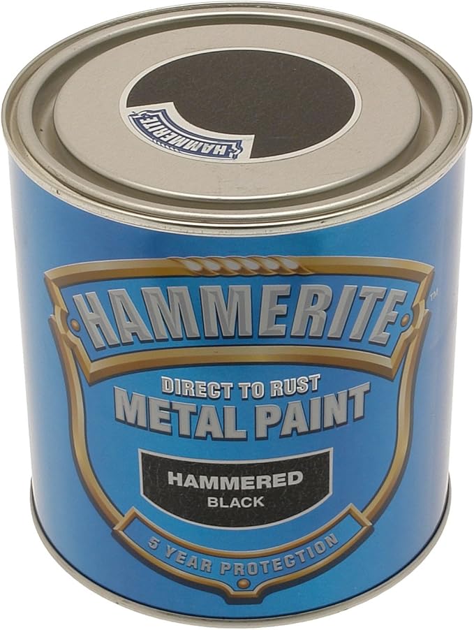Hammerite HAM6720103 1L Metal Paint Hammered Black Amazon.co.uk Car
