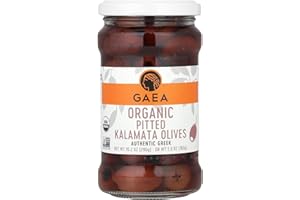 Gaea Organic Pitted Kalamata Olives - 8 Count of 6 Oz Jars