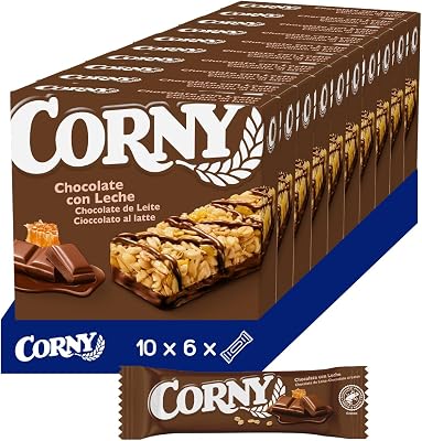 Barritas de Cereales con Chocolate con Leche, 10x6x25 g