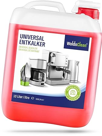 Entkalker für Kaffeevollautomat Kaffemaschine Vollautomat 10 Liter-Kanister – Kalklöser mit Farbindikator mehrfach verwendbar