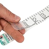 36" Fish Measuring Ruler Sticker | Transparent Waterproof Decal Tape | Made in USA | Large Bold Easy Read Markings | Boat, Kayak, Net, Cooler, Table Compatible | Marine Grade Adhesive | Easy Install