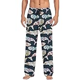 Fisyme Mens Pajama Pants Men's Pajama Bottoms Soft Sleep Lounge Pj Pants