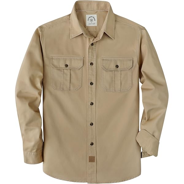 Amazon.com: Caterpillar Men's Utility Button-Up Shirt, Small