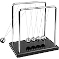 Large Newton's Cradle - Sealive Balance Ball Physics Desk Toy - Science Fun & Stress Relief for Men - Helps with Thinking, Concentration and Calm Down for Office & Home