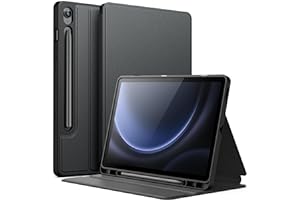 JETech Case for Samsung Galaxy Tab S9 FE 10.9-Inch with S Pen Holder, Slim Folio Stand Protective Tablet Cover, Multi-Angle Viewing (Black)