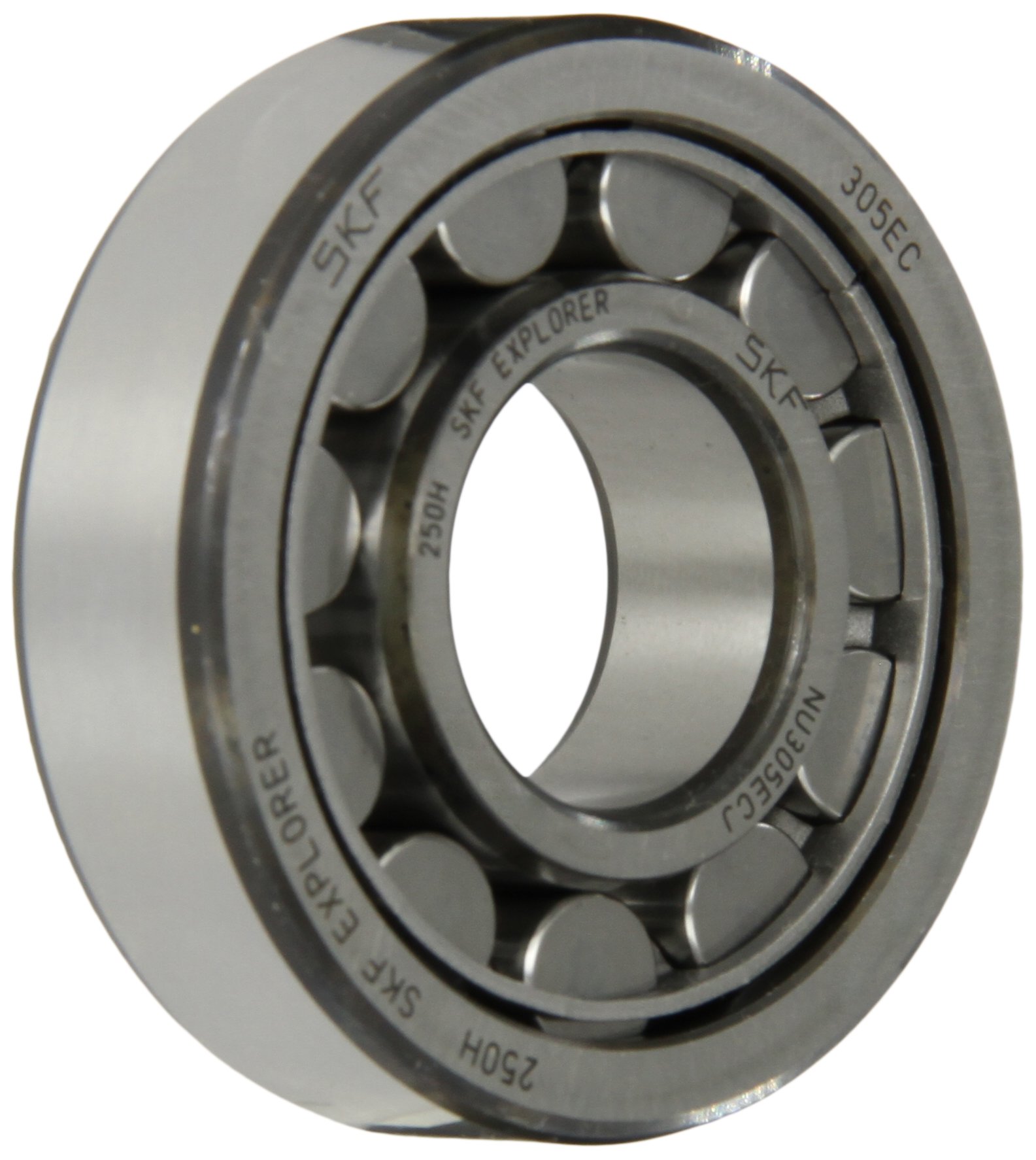 SKF Cylindrical Radial Roller Bearing, 25 ID, Bearing steel