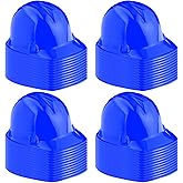 Sumind 48 Packs Construction Party Hats Kids Plastic Worker Helmet Bulk Toy for 3-8 Years Children Dress up Party Supplies(Blue)