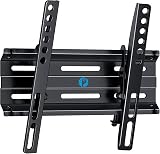 Pipishell Tilting TV Wall Mount Bracket Low Profile for 13-42 Inch Flat Screen TVs & Monitors, Universal Tilt TV Monitor Mount Fits 8" Wood Studs VESA 200x200mm