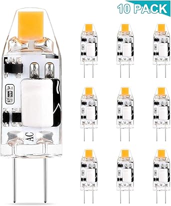 G4 Led Lampen 12v Warmweiss 1 2w Ersetzt 10w Halogenlampen Birnen Leuchtmittel Gluhbirnen Warmweiss 2700k 160lm Nicht Dimmbar 360 Abstrahlwinkel 10er Pack Amazon De Beleuchtung