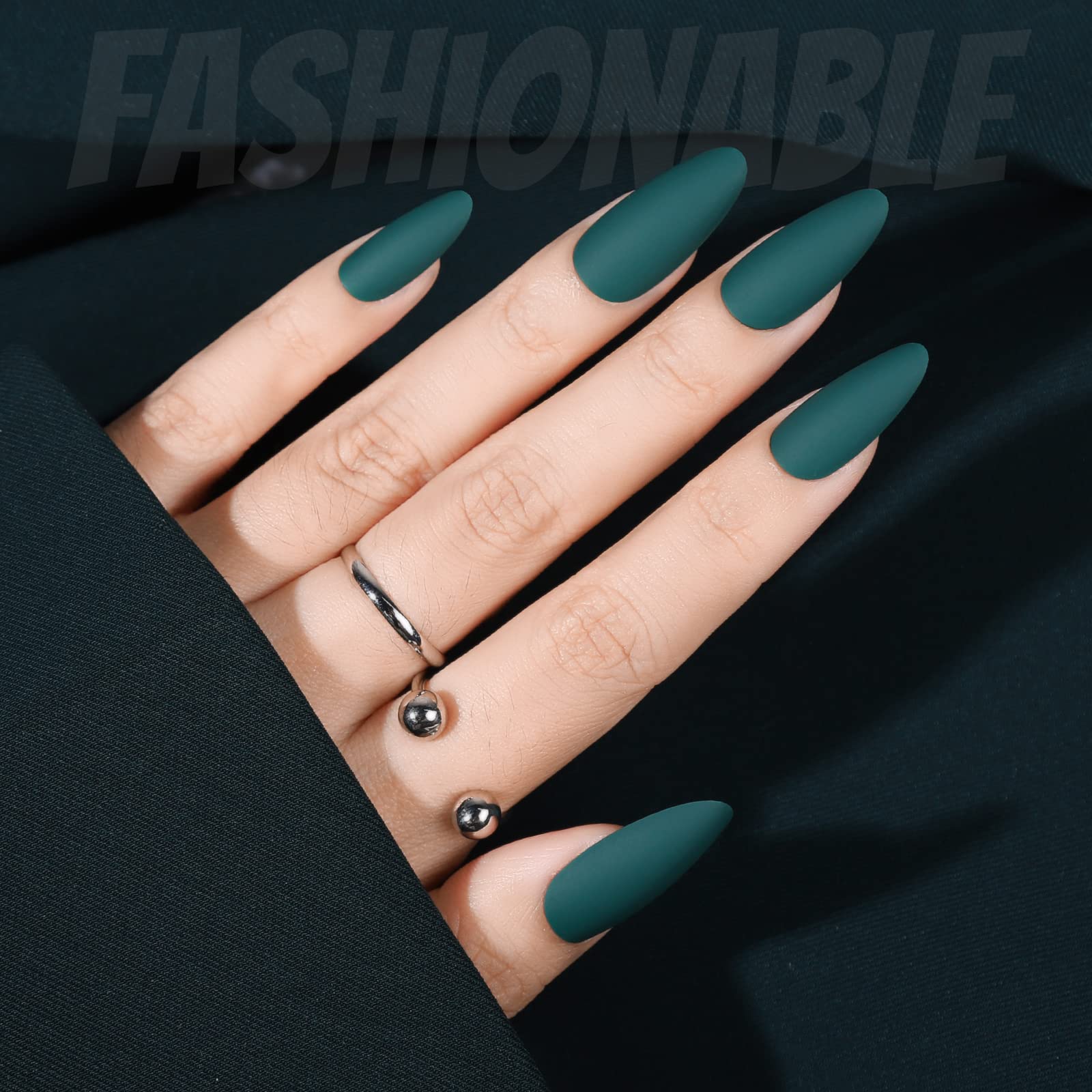 FANDAMEI Press on Nails, 12 Packs 288PCS Matte Press on Nails, Medium Almond Fake Nails Full Cover, Short Almond Glue on Nails with 7g Nail Glue, 12 Solid Color False Nails for Nail Art DIY - Image 4