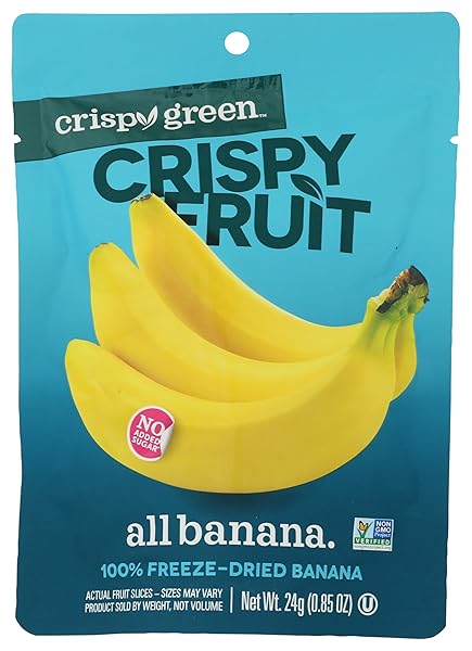 CRISPY GREEN FREEZE DRIED BANANA, 0.85 OZ