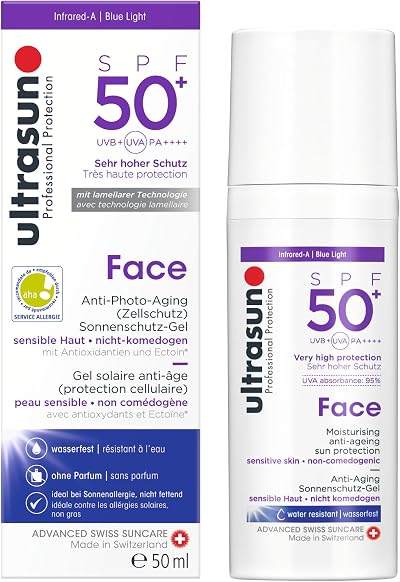 Ultrasun Face SPF50+ 50ml Anti Ageing Sunscreen - SPF50+ UV Protection