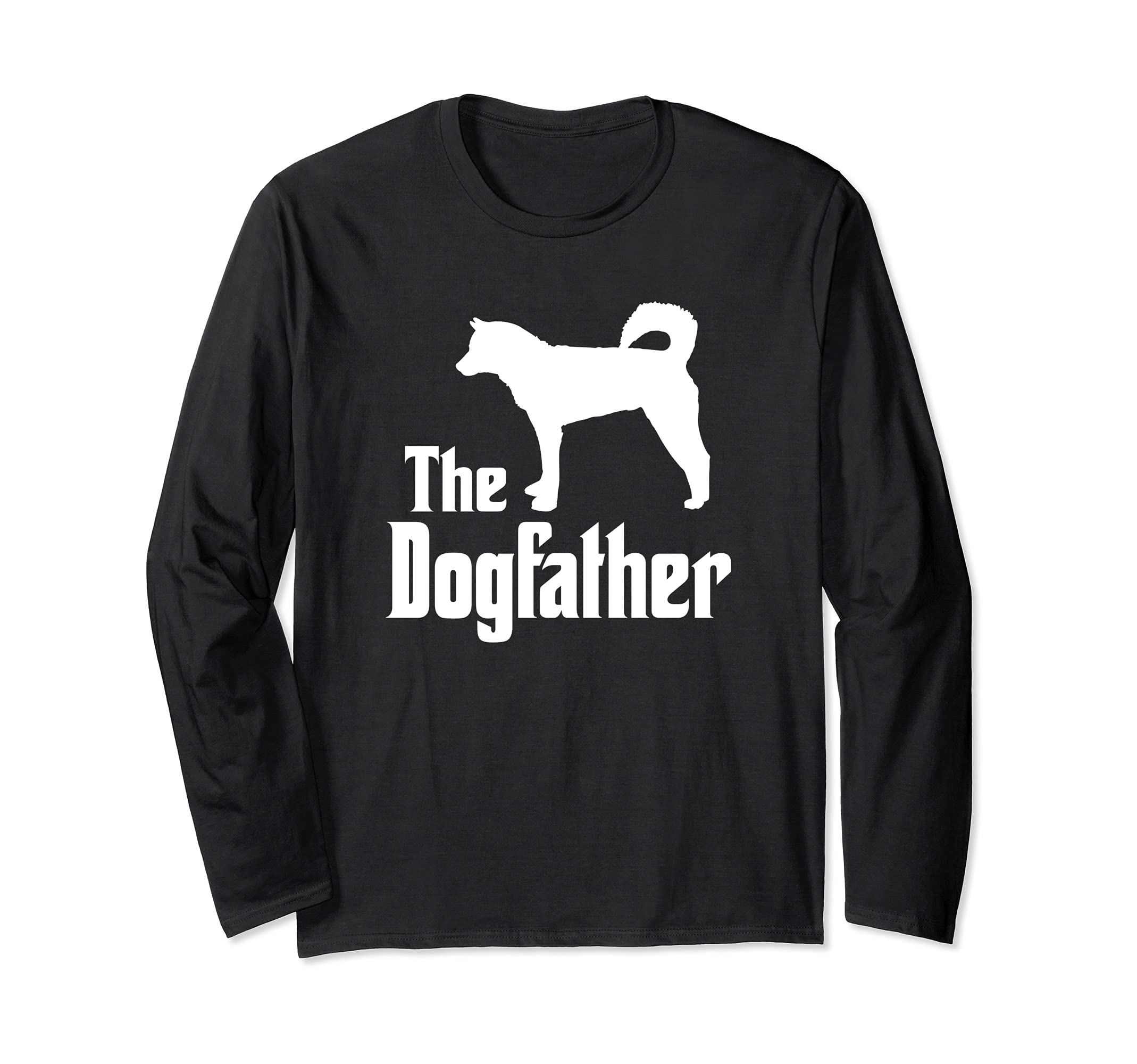 The Dogfather - funny dog gift, funny Korean Jindo Dog Long Sleeve T-Shirt