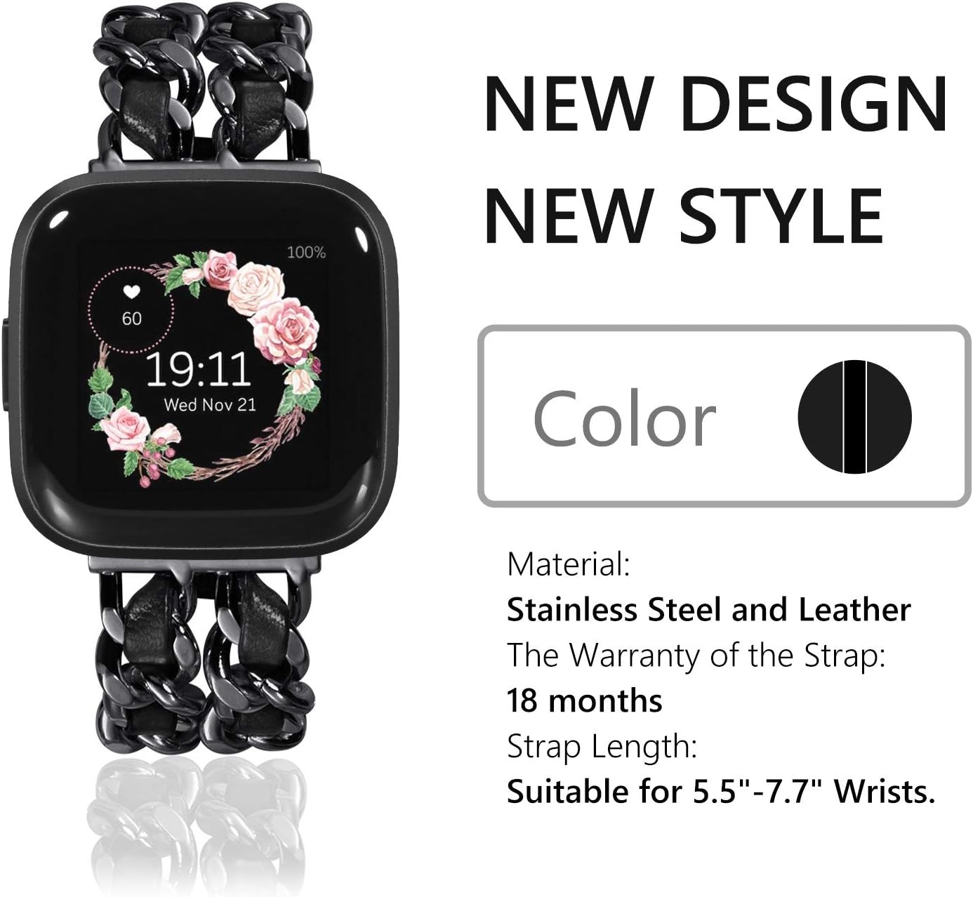 KADES Compatible with Fitbit Versa 2 strap - Image 3