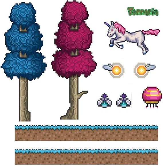 My Wonderful Walls Terraria Hallow Biome Wall Decals (9 My Wonderful Walls Terraria Hallow Biome Wall Decals (9