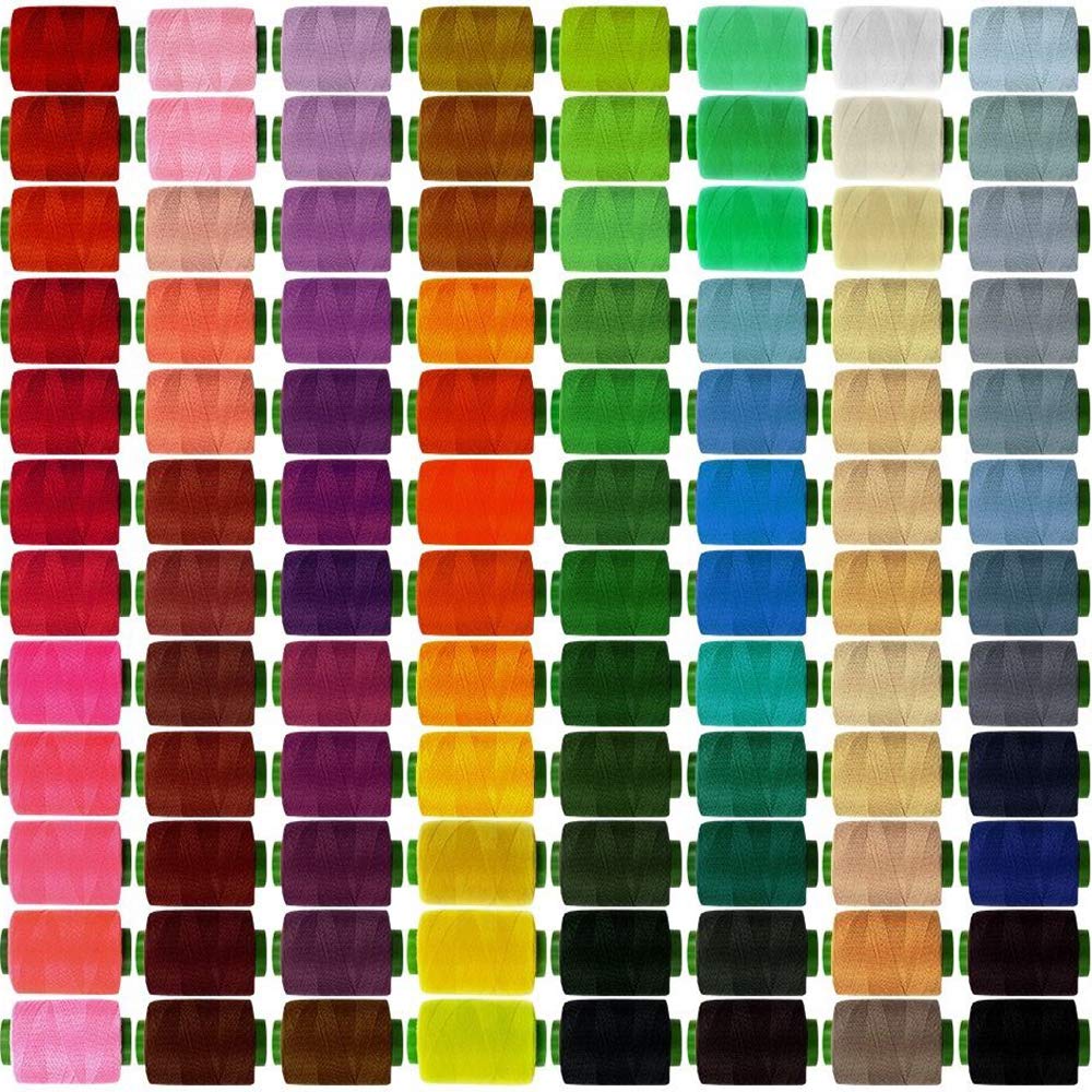 96Colors Sewing Thread Assortment Coil 250 Yards Each, Sewing Kit All Purpose Polyester Thread for Hand (96)