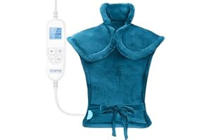RENPHO Heating Pad Electric for Back, Mothers Day Gifts for Women Men Mom Dad Her Him, Neck and Shoulder Heat Pad, Edge Weigh