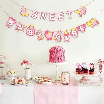 baby girl table decor