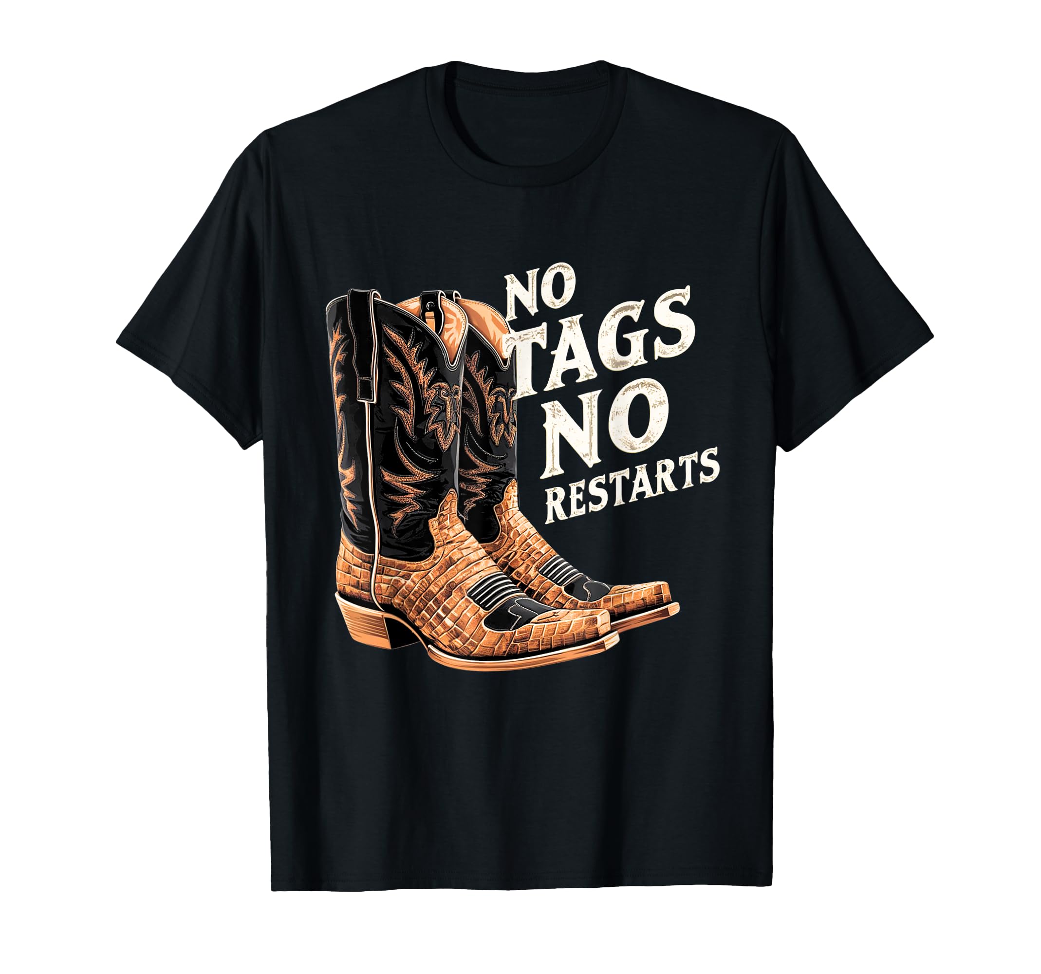 Photo 1 of No Tags No Restarts Line Dancing Choreography Cowboy Boots T-Shirt WOMENS L 