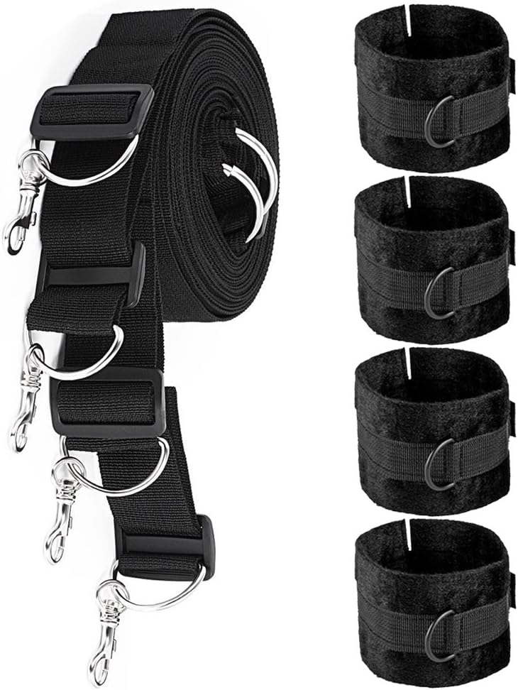Adamall Under Bed Restraints Kits with Adjustable Soft