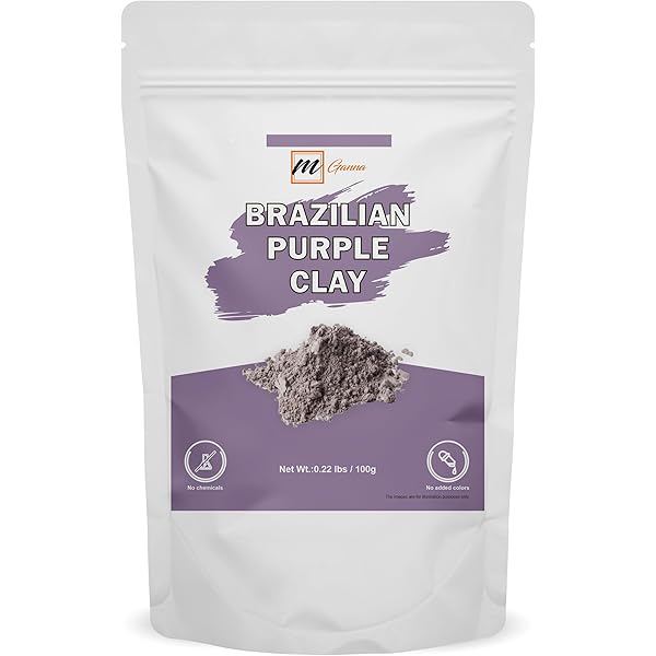 Amazon.com : mGanna 100% Natural Brazilian Purple Clay Powder for