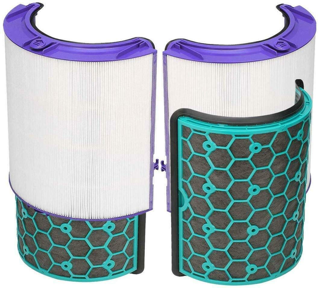 Quailitas Activated Carbon HEPA Filter Compatible For Dyson Pure Cool DP04 HP04 TP04 – Replacement Filter w/Tower Fan, Removes Virus & Bacteria