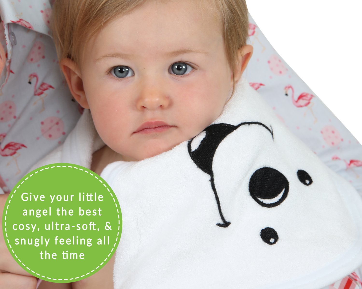 ZhelarPremiumBambooBabyHoodedTowelSetParent