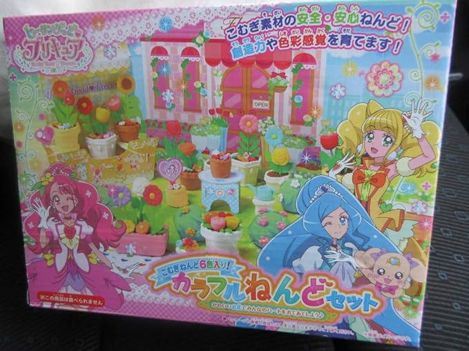 Amazon ヒーリングっどプリキュア カラフル ねんどセット こむぎ 6色 安全 安心 創造力 色彩感覚 室内 アニメ 萌えグッズ 通販